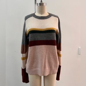 Soft Cashmere stripe sweater by 360 Cashmere